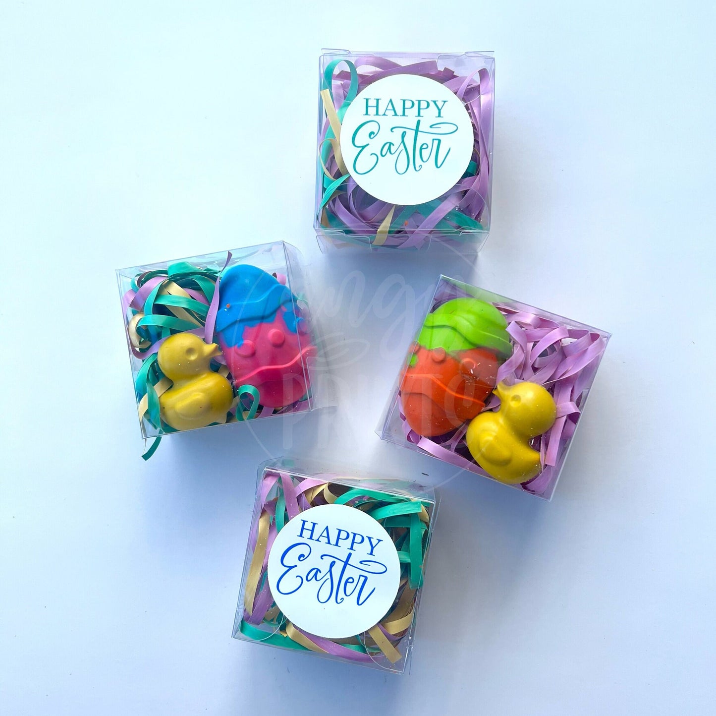Happy Easter Basket Egg Crayon Party Favors for Kids, Birthday Favors, Easter Basket Favors, Kids Easter Gifts
