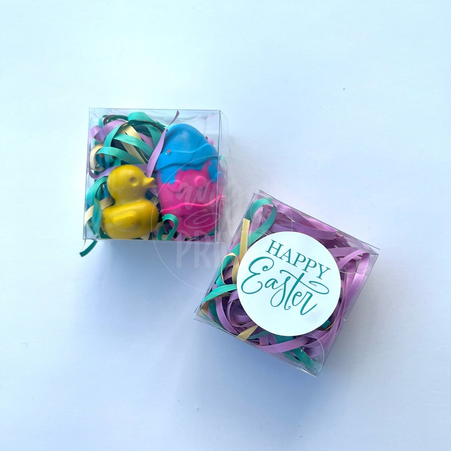 Happy Easter Basket Egg Crayon Party Favors for Kids, Birthday Favors, Easter Basket Favors, Kids Easter Gifts