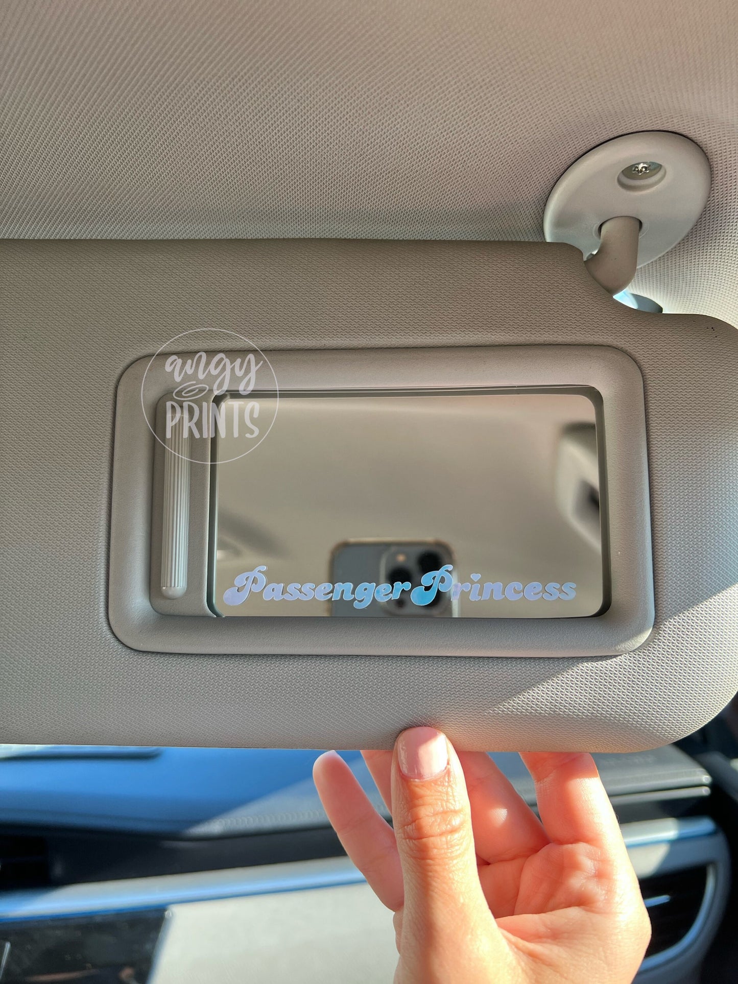 Passenger Princess Car Mirror Decal | Cute Decals | Car Accessories | Car Decal Stickers