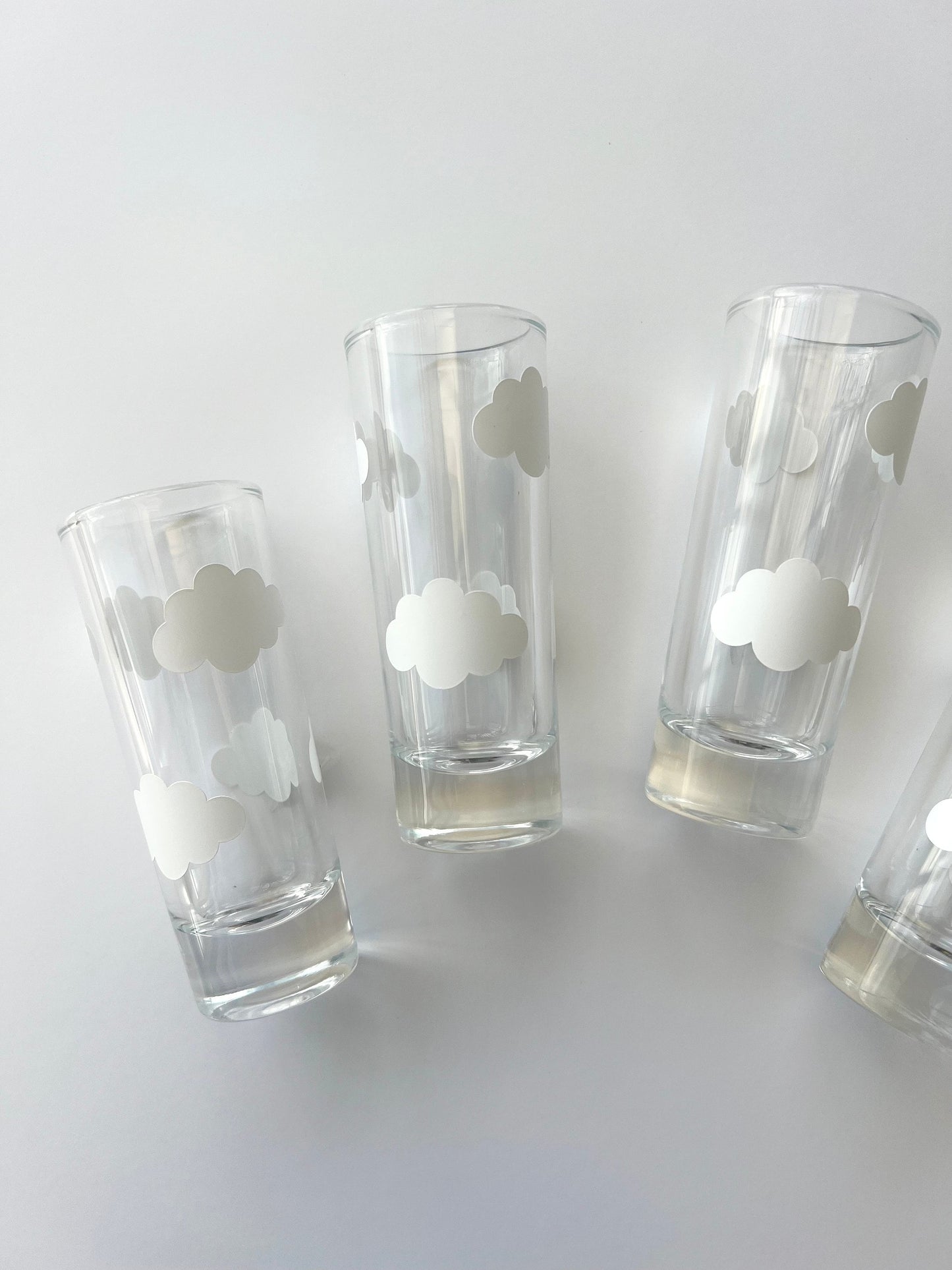 Cloud Nine Theme Shot Glasses Bachelorette Party, Bridal Shower, Birthday, Cute Glassware