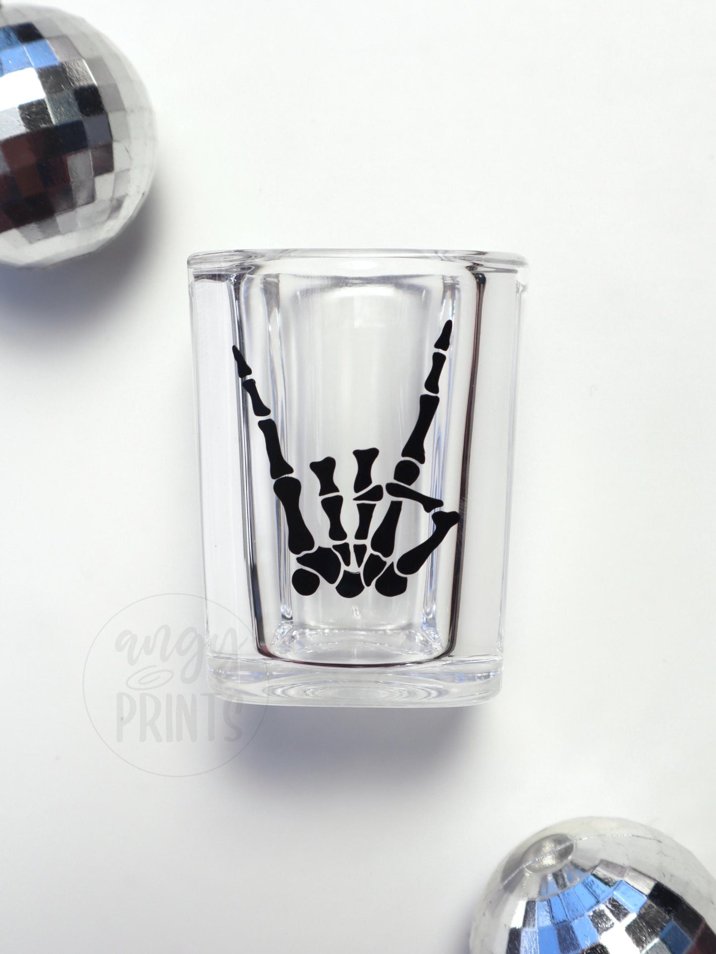 Til Death Do Us Party Shot Glasses Spooky Halloween 2024 Skeleton Rockstar | Bachelorette Party, RIP Single Life | Halloween Party