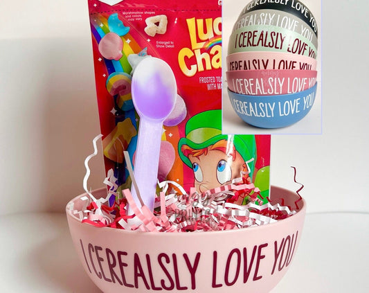 Valentine’s Day I Cerealsly Love You Plastic Bowl
